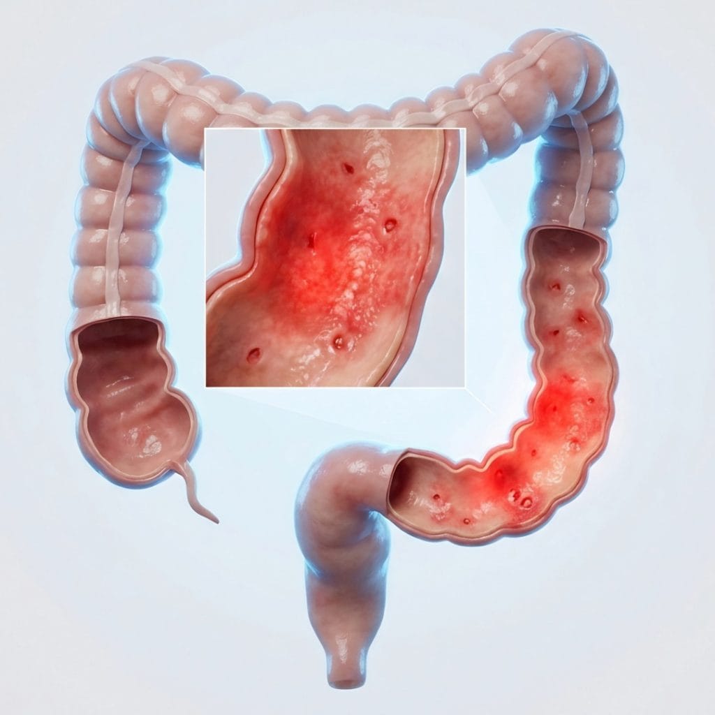 Barrera mucosa intestinal irritada